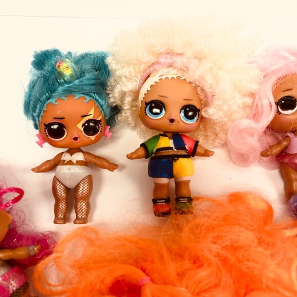 LOL Surprise Doll Lot of 9 Dolls Hair 3.5" Collectible - Picture 3 of 8